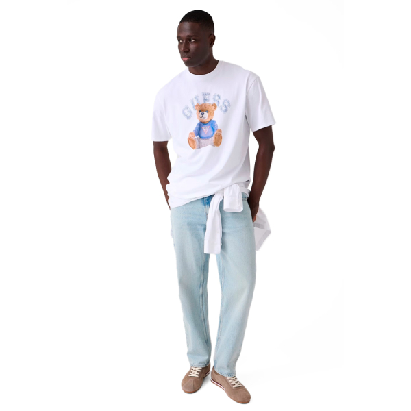 Guess T-shirts Blanc - T-shirt avec un ours en peluche - XXL - Ref 41 €